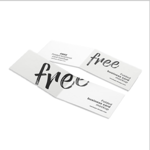 Folded Business Cards By Shape