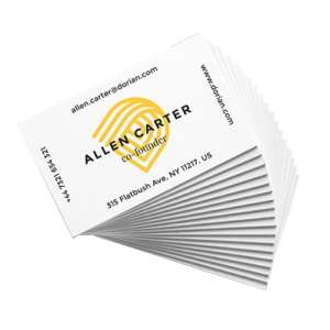 Soft Touch Laminated Business Cards