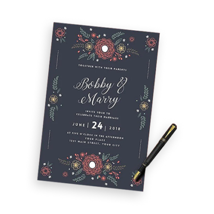 printed wedding cards